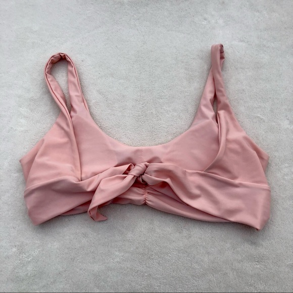 Shein Crop Top Peach Juniors Pleated - Picture 2 of 7